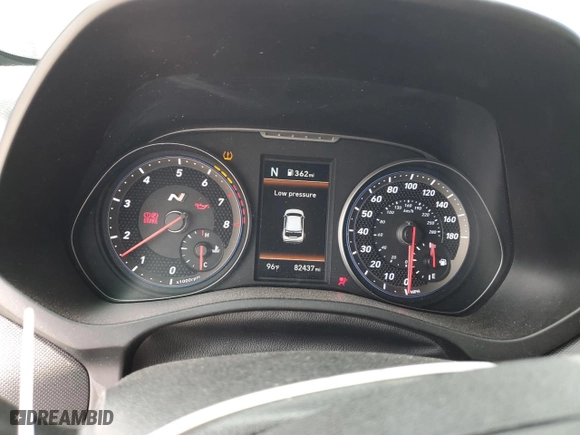 2019 Hyundai Veloster N with VIN KMHT36AHXKU002051, listed as a Copart auction lot 69142764 with 82,437 mi miles and Salvage Title. Bid and sale history available at carsss.com. Image 9.