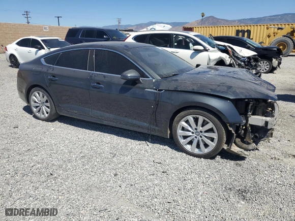 2018 Audi A5 Sportback Premium with VIN WAUANCF56JA100834, listed as a Copart auction lot 67890224 with NaN miles and Salvage Title. Bid and sale history available at carsss.com. Image 4.