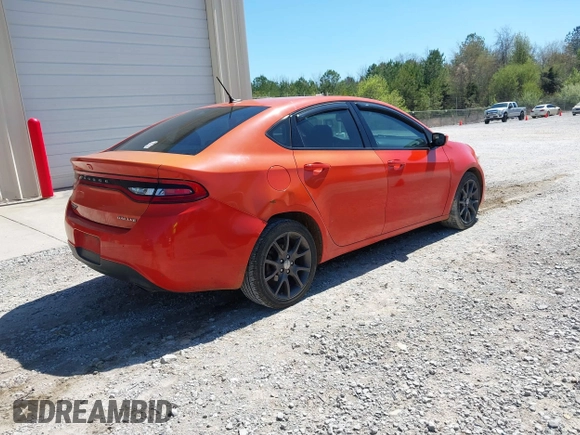 2015 Dodge Dart SXT with VIN 1C3CDFBB0FD310819, listed as a IAAI auction lot 41876558 with 138,502 mi miles. Bid and sale history available at carsss.com. Image 4.