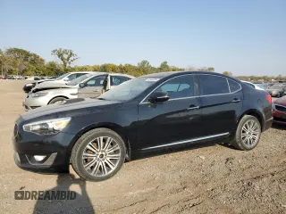 2015 Kia Cadenza Premium with VIN KNALN4D75F5188665, listed as a Copart auction lot 74583834 with 132,377 mi miles and Salvage Title. Bid and sale history available at carsss.com. Image 1.