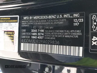2023 Mercedes-Benz EQS 450+ z VIN 4JGDM2DB2PA029836, wystawiony jako IAAI lot #42310821 z przebiegiem 28 992 mil mil oraz . Historia ofert i sprzedaży dostępna na DreamBid. Obrazek 9.