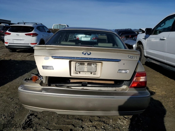 2000 Infiniti Q45 with VIN JNKBY31A2YM701040, listed as a Copart auction lot 87318604 with 152884 miles and Salvage Title. Bid and sale history available at carsss.com. Image 6.