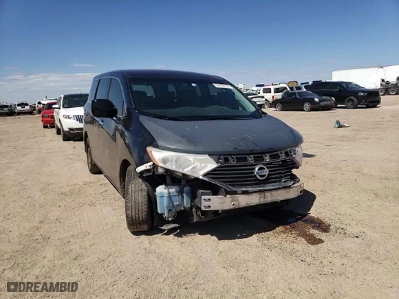 2012 Nissan Quest S with VIN JN8AE2KP8C9033053, listed as a Copart auction lot 54130704 with 155,162 mi miles and Salvage Title. Bid and sale history available at carsss.com. Image 11.