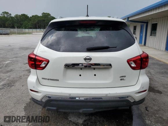 2018 Nissan Pathfinder SV with VIN 5N1DR2MM8JC624480, listed as a Copart auction lot 60147925 with Not provided miles and Non repairable. Bid and sale history available at DreamBid. Image 12.