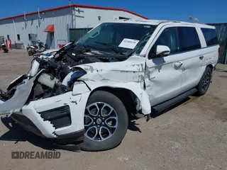 2024 Ford Expedition Max XLT with VIN 1FMJK1H83REA29230, listed as a IAAI auction lot 42285110 with Not provided miles and . Bid and sale history available at DreamBid. Image 2.