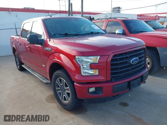 2015 Ford F-150 XLT with VIN 1FTEW1EP2FKE37995, listed as a IAAI auction lot 42185987 with 186,708 mi miles and . Bid and sale history available at carsss.com. Image 1.