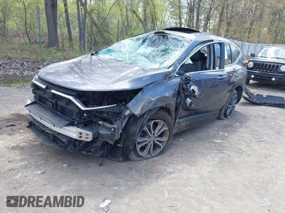 2022 Honda CR-V EX-L with VIN 5J6RW2H81NA000662, listed as a IAAI auction lot 42179192 with 18,563 mi miles and . Bid and sale history available at DreamBid. Image 2.