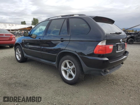 2002 BMW X5 3.0i with VIN 5UXFA53582LP34851, listed as a Copart auction lot 75721014 with 0 mi miles and Clean Title. Bid and sale history available at carsss.com. Image 2.