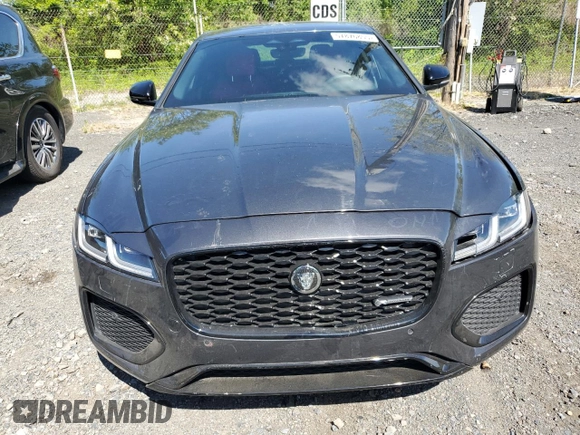 2024 Jaguar XF with VIN SAJB64FXXRCY94427, listed as a Copart auction lot 57876855 with 5,885 mi miles and Salvage title. Bid and sale history available at DreamBid. Image 5.