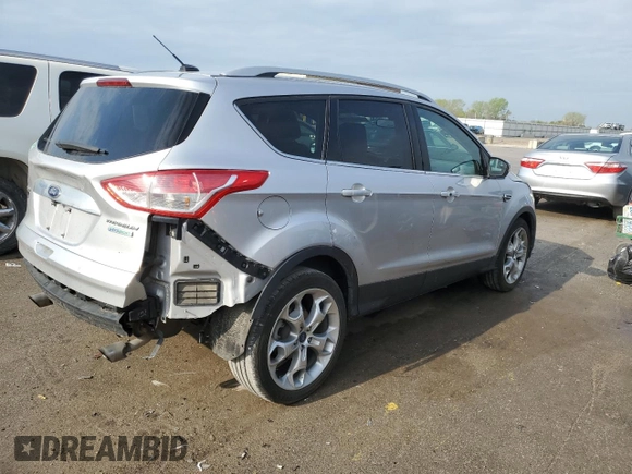 2015 Ford Escape Titanium with VIN 1FMCU0JX5FUA08248, listed as a Copart auction lot 53635435 with 120,010 mi miles and Salvage Title. Bid and sale history available at DreamBid. Image 3.