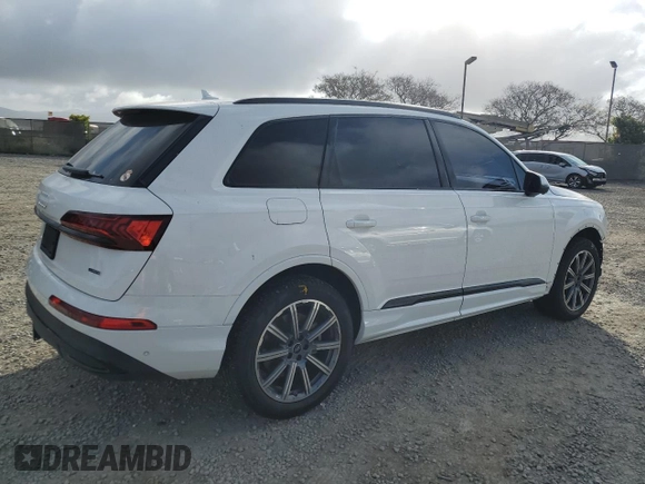 2023 Audi Q7 Premium Plus with VIN WA1LCBF78PD025715, listed as a Copart auction lot 51106685 with 15,780 mi miles and Salvage title. Bid and sale history available at DreamBid. Image 3.