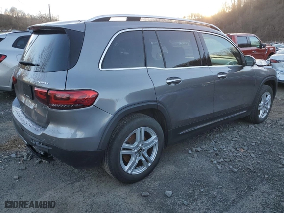 2023 Mercedes-Benz GLB with VIN W1N4M4HB6PW325691, listed as a Copart auction lot 87881755 with 22,797 mi miles and Salvage Title. Bid and sale history available at carsss.com. Image 3.