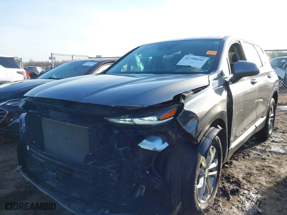2019 Hyundai Santa Fe SE with VIN 5NMS2CAD1KH114713, listed as a IAAI auction lot 41790441 with 51,929 mi miles. Bid and sale history available at carsss.com. Image 18.