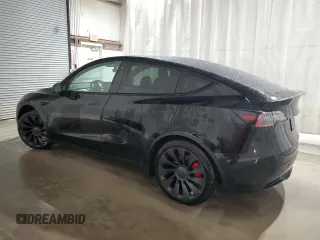 2022 Tesla Model Y Performance with VIN 7SAYGDEF3NF453267, listed as a Copart auction lot 53787615 with 82,452 mi miles and Salvage Title. Bid and sale history available at DreamBid. Image 2.