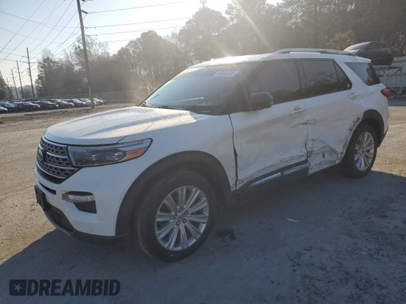 2020 Ford Explorer Limited with VIN 1FMSK7FH7LGD12624, listed as a Copart auction lot 46860335 with 58,071 mi miles and Salvage Title. Bid and sale history available at carsss.com. Image 1.