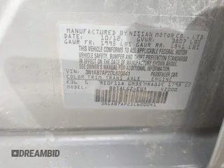 2013 Nissan Sentra SR z VIN 3N1AB7AP2DL620041, wystawiony jako IAAI lot #41720964 z przebiegiem 82 816 mil mil oraz . Historia ofert i sprzedaży dostępna na DreamBid. Obrazek 9.