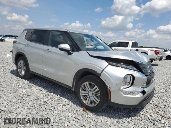 2024 Mitsubishi Outlander ES z VIN JA4J3UA83RZ005171, wystawiony jako Copart lot #57891695 z przebiegiem 14 605 mil mil oraz Nie do naprawy • Non repairable. Historia ofert i sprzedaży dostępna na DreamBid. Obrazek 4.