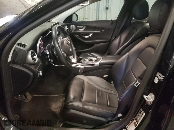 2015 Mercedes-Benz C 300 Luxury with VIN 55SWF4KB2FU066153, listed as a Copart auction lot 54046095 with 109,127 mi miles and Salvage Title. Bid and sale history available at DreamBid. Image 7.