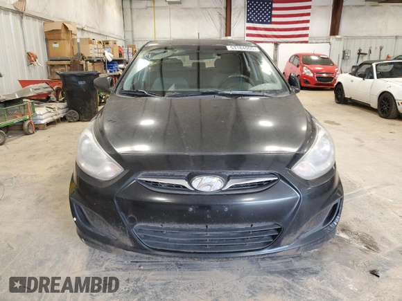 2013 Hyundai Accent GL with VIN KMHCT5AE4DU136721, listed as a Copart auction lot 53184005 with 354,709 mi miles and Clean Title. Bid and sale history available at carsss.com. Image 5.