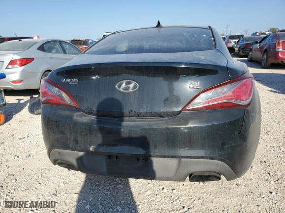 2013 Hyundai Genesis Coupe 3.8 Track with VIN KMHHU6KJ6DU083931, listed as a Copart auction lot 47243305 with 191,183 mi miles and Salvage Title. Bid and sale history available at carsss.com. Image 6.