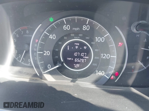 2013 Honda CR-V LX with VIN 2HKRM4H37DH663026, listed as a IAAI auction lot 42131709 with 107,107 mi miles and . Bid and sale history available at DreamBid. Image 7.