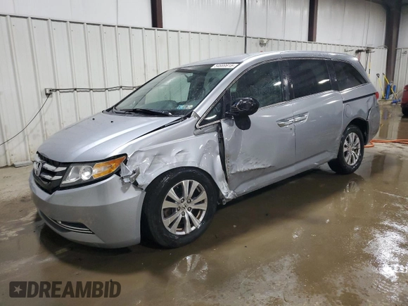 2016 Honda Odyssey SE with VIN 5FNRL5H31GB109718, listed as a Copart auction lot 54689915 with 48,933 mi miles and Salvage Title. Bid and sale history available at DreamBid. Image 1.