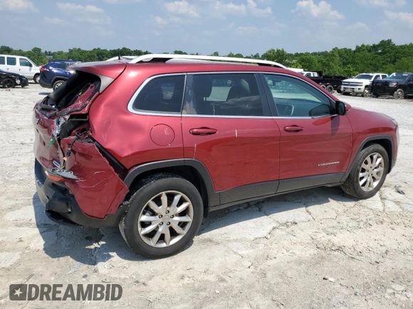 2017 Jeep Cherokee Latitude with VIN 1C4PJLCB7HW613803, listed as a Copart auction lot 58072565 with 122,321 mi miles and Salvage title. Bid and sale history available at DreamBid. Image 3.
