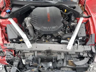 2020 Kia Stinger GT1 with VIN KNAE45LC6L6082408, listed as a Copart auction lot 87457524 with 84,510 mi miles and Salvage Title. Bid and sale history available at DreamBid. Image 11.