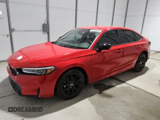 2025 Honda Civic Sport with VIN 2HGFE2F55SH531141, listed as a Copart auction lot 58035565 with 5,328 mi miles and Clean title. Bid and sale history available at DreamBid. Image 1.