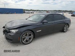 2011 BMW 7 Series 740Li with VIN WBAKB4C53BC574284, listed as a Copart auction lot 86628084 with 77,760 mi miles and Salvage title. Bid and sale history available at DreamBid. Image 1.