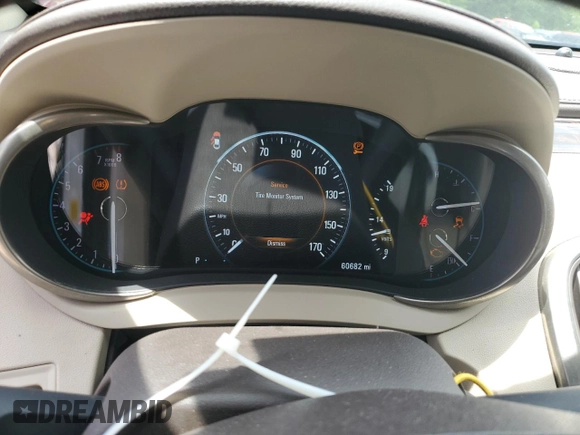 2016 Buick LaCrosse with VIN 1G4GA5G33GF163124, listed as a Copart auction lot 57841645 with 60,682 mi miles and Salvage title. Bid and sale history available at DreamBid. Image 9.