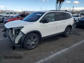 2022 Honda Pilot Sport with VIN 5FNYF6H35NB098700, listed as a Copart auction lot 87680655 with 18,023 mi miles and Salvage Title. Bid and sale history available at carsss.com. Image 1.