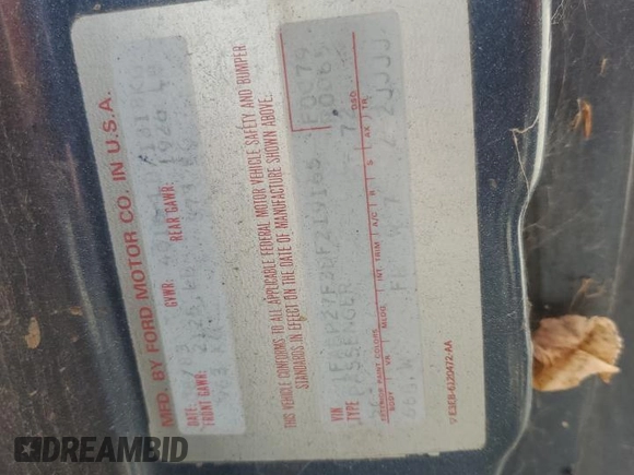 1983 Ford Mustang GT with VIN 1FABP27F3DF219165, listed as a Copart auction lot 48879475 with Not provided miles and Salvage title. Bid and sale history available at DreamBid. Image 12.