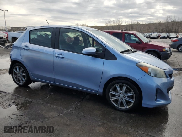 2013 Toyota Yaris L with VIN JTDKTUD30DD563690, listed as a Copart auction lot 50710715 with 98,331 mi miles and Salvage Title. Bid and sale history available at DreamBid. Image 4.