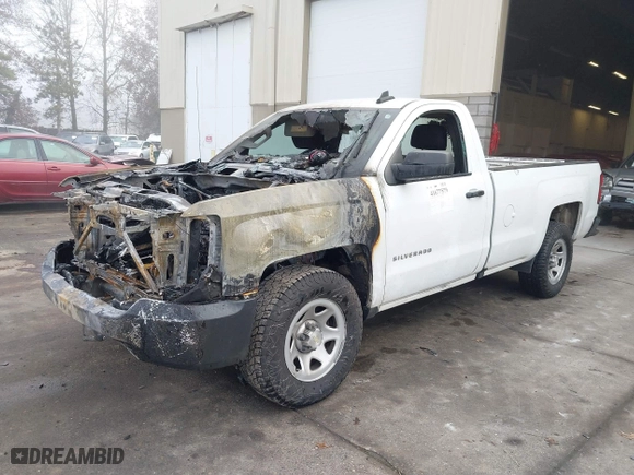 2018 Chevrolet Silverado 1500 Work Truck with VIN 1GCNCNEH8JZ346285, listed as a IAAI auction lot 41677579 with 1 mi miles. Bid and sale history available at carsss.com. Image 2.
