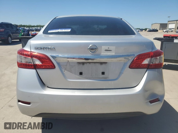 2015 Nissan Sentra SV with VIN 3N1AB7APXFY243996, listed as a Copart auction lot 53812485 with 158,382 mi miles and Clean Title. Bid and sale history available at carsss.com. Image 6.