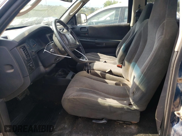 2001 Dodge Dakota with VIN 1B7GG26X21S116431, listed as a Copart auction lot 74329054 with 144,055 mi miles and Salvage Title. Bid and sale history available at carsss.com. Image 7.