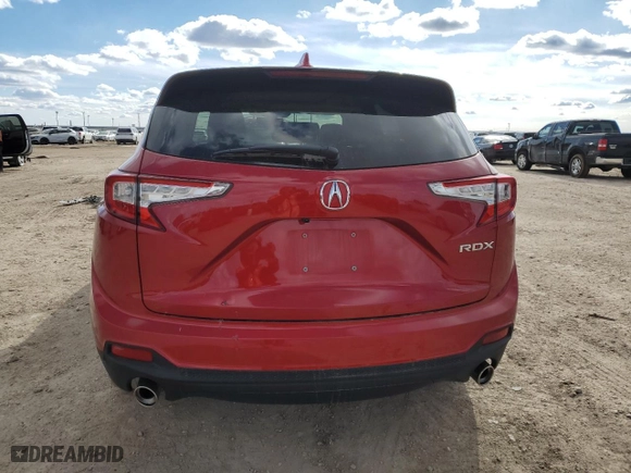 2019 Acura RDX w/Technology Pkg with VIN 5J8TC1H55KL003800, listed as a Copart auction lot 41853495 with 38,850 mi miles and Salvage Title. Bid and sale history available at carsss.com. Image 6.
