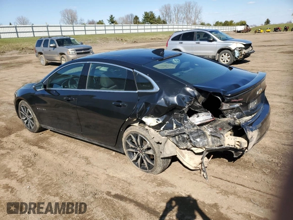 2018 Chevrolet Malibu LT with VIN 1G1ZD5ST5JF162813, listed as a Copart auction lot 52797375 with 75,024 mi miles and Clean Title. Bid and sale history available at carsss.com. Image 2.
