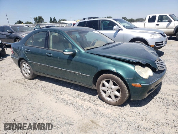 2001 Mercedes-Benz C 230/260/280/320 z VIN WDBRF61J21F089325, wystawiony jako Copart lot #57538794 z przebiegiem 88 695 mil mil oraz Czysty tytuł • Clean title. Historia ofert i sprzedaży dostępna na DreamBid. Obrazek 4.