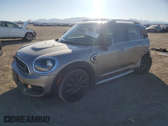 2019 MINI Countryman Cooper S with VIN WMZYT3C54K3E97691, listed as a Copart auction lot 88588295 with 55,560 mi miles and Salvage title. Bid and sale history available at DreamBid. Image 1.