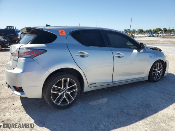 2016 Lexus CT 200h Hybrid with VIN JTHKD5BHXG2255796, listed as a Copart auction lot 49325515 with 0 mi miles and Salvage Title. Bid and sale history available at carsss.com. Image 3.
