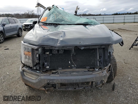 2021 Ford F-150 XL with VIN 1FTFW1E89MFC89542, listed as a Copart auction lot 43973255 with 82,319 mi miles and Salvage Title. Bid and sale history available at carsss.com. Image 5.