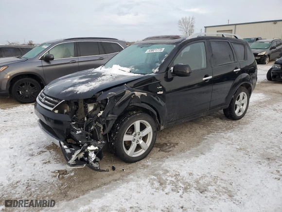 2008 Mitsubishi Outlander XLS with VIN JA4MT41X38Z020384, listed as a Copart auction lot 43821775 with 110,522 mi miles and Salvage Title. Bid and sale history available at carsss.com. Image 1.