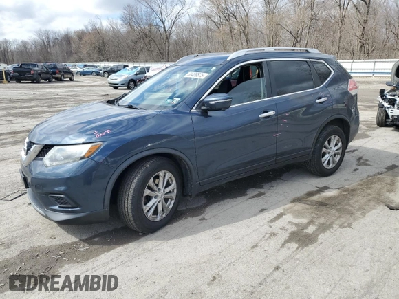 2015 Nissan Rogue S with VIN KNMAT2MVXFP578751, listed as a Copart auction lot 50409875 with 174,142 mi miles and Salvage Title. Bid and sale history available at carsss.com. Image 1.