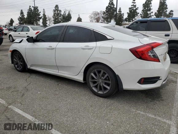 2020 Honda Civic Sedan EX with VIN 19XFC1F31LE203564, listed as a Copart auction lot 50192725 with 64,260 mi miles and Salvage Title. Bid and sale history available at carsss.com. Image 2.
