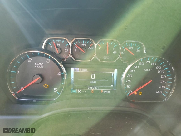 2017 Chevrolet Silverado 3500HD High Country with VIN 1GC4K1EY8HF232239, listed as a Copart auction lot 75604734 with 88,593 mi miles and Salvage Title. Bid and sale history available at carsss.com. Image 9.