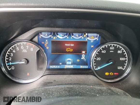 2022 Ford F-150 XL with VIN 1FTMF1E56NKD65983, listed as a Copart auction lot 44620135 with 34,275 mi miles and Clean Title. Bid and sale history available at DreamBid. Image 9.