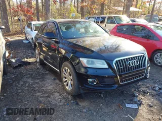 2013 Audi Q5 Premium with VIN WA1CFAFPXDA054082, listed as a IAAI auction lot 41086963 with 162,283 mi miles. Bid and sale history available at carsss.com. Image 1.