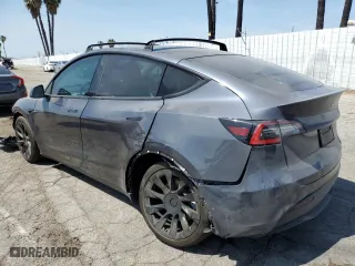 2021 Tesla Model Y Long Range with VIN 5YJYGDEEXMF070154, listed as a Copart auction lot 50742325 with 23,376 mi miles and Salvage Title. Bid and sale history available at carsss.com. Image 2.